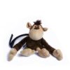 Das Bild zeigt das Chalkbag Monkey. Einen MAgnesiumbeutel für Kinder in Form eines Plüsch Affen. Man erkennt das Tier und das Hüftband sehr gut.