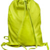 Das Bild zeigt einen grasgrünen Edelrid Packsack für einen Kinderklettergurt.