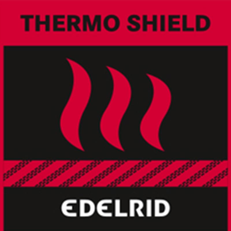 Das Bild zeigt das Edelrid Thermo Shield Logo.